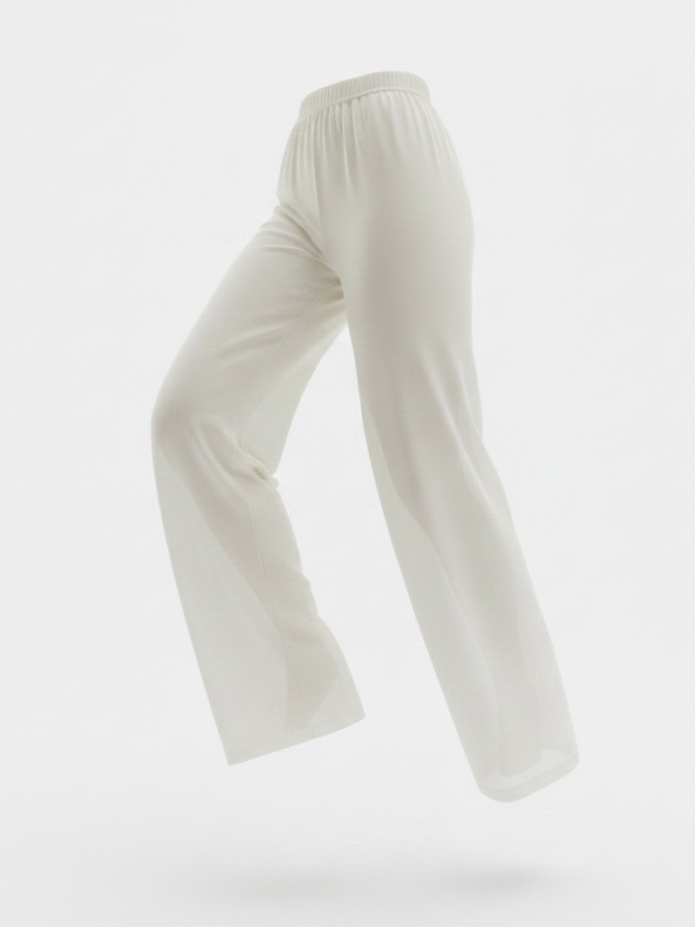 Cozy Earth Bamboo silk small Sleep Pants - Cream Elastic Waist Lounge Pants